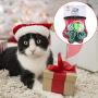 QKURT 6pcs/ Pack Christmas Stocking Dog Toys, Xmas Pet Chew Toy Set for Cat Small Dogs Puppy, Interactive Christmas Pet Stocking