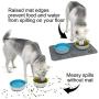 SPORT PET Pet Food Bowls & Mat Kit - Pet Bowl for Dogs Cats & Pets,Slow Feed Marble Bowl