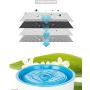 URBEST Pet Cat Dog Fountain, 1.6L Automatic Cat Water Fountain Dog Water Dispenser with USB and Adapter