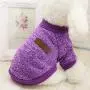 Idepet Pet Dog Classic Knitwear Sweater Fleece Coat Soft Thickening Warm Pup Dogs Shirt Winter Pet Dog Cat Clothes Puppy Customes Clothing for Small Dogs(Read The Size Chart First)