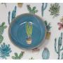 Cactus Pet Bowl, Saucer, Scatter Mat Pet Houseware Set