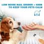 Ufanore Dog Nail Grinder with LED Light, Electric 2-Speed Pet Nail Trimmer Clipper Low Noise Rechargeable Painless Paws Grooming and Smoothing for Small Medium Large Dogs and Cats