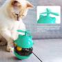 ocijf179 Pet Toy Kitten Turntable Tumbler Leaking Ball Food Feeder Funny Cat Stick Pet Supplies - Green