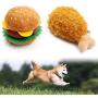 chengzui Dog Chew Molar Various Food Fries Hamburger Chicken Leg Shape Teeth Cleaning Toys Puppy Bites Training Brushing Stick Dental Care for Pet Chewing Interactive