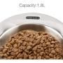SKYMEE Stainless Steel Weighing Pet Bowl, LCD Digital Kitchen Food Scale of Grams/LB/OZ/ML Removable Bowl for Dog Cat, Large
