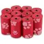 Best Pet Supplies Dog Poop Bags for Waste Refuse Cleanup, Doggy Roll Replacements for Outdoor Puppy Walking and Travel, Leak Proof and Tear Resistant, Thick Plastic - Red, 150 Bags (RD-150B)