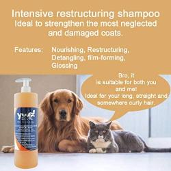 YUUP! Italy Home & Professional Shampoo for Long Hair Dogs and Cats - Dog Shampoo Restructuring & Strengthening Hair, Reinforcing The Coat from Root,Nourishing, Detangling & Glossing(17 oz/ 33.8 oz)