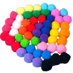 PET SHOW 1.8'' Soft Cat Toy Balls Kitten Toys Pompon Ball Assorted Color