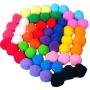 PET SHOW 1.8'' Soft Cat Toy Balls Kitten Toys Pompon Ball Assorted Color