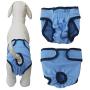 JinTuDi 4pc Pet Parents Premium Washable Dog Diapers Doggie Diapers Female Male Dog(Small)