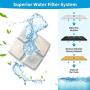 Tiumiao Cat Water Fountain Filters, Pet Fountain Filter Triple Filtration System Replacement Filter, Concentrated Carbon Technology Filters for Automatic Flower Water Dispense