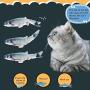 Lorchwise Cat Toy,Catnip Fish Toys for Cats,Cat Fish Pillow,Cat Chew Toys,Pet Toy,Cat Pillow, Fish Toy,Teeth Cleaning,Interactive Plush Cat Toys for Cat,Perfect Toy for Cat,Dog