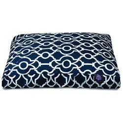 Majestic Pet Athens Navy Medium Rectangle Pet Bed
