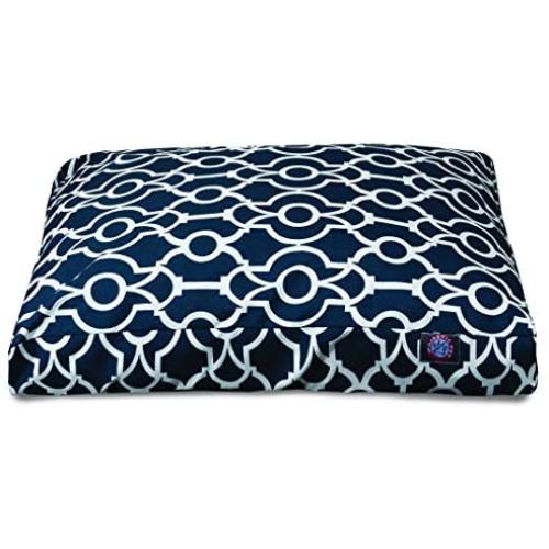 Majestic Pet Athens Navy Medium Rectangle Pet Bed