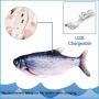 UPSKY Roller Cat Toys and Electric Moving Fish Cat Toy, Realistic Plush Simulation Electric Wagging Fish Cat Toy Catnip Kicker Toys, Funny Interactive Pets Pillow Chew Bite Kick Supplies for Cat Kitt