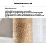 WWYM Cat Tree Cat Tower Cat Condo Cat Furniture Activity Center Kitten Play House Cat Bed Sisal Scratching Posts and Double Platforms,Purple