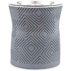 Pet Junkie Santa Fe Elevated Dog Bowl for Food and Water with Stainless Steel Washable Inner Bowl, Gray