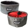 Leashboss Collapsible Dog Bowls - Two Large 64 Ounce Folding Travel Water and Food Bowls