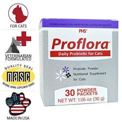 Proflora Probiotic Supplement for Cats Healthy Digestive Tract Chicken Liver Flavor 30 Serving