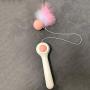 ocijf179 Cat Teaser Pet Cat Kitten Automatic Retractable Teaser Feather Ball Catnip Interactive Toy - Blue