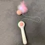 ocijf179 Cat Teaser Pet Cat Kitten Automatic Retractable Teaser Feather Ball Catnip Interactive Toy - Blue