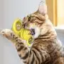 WWYM Spin Windmill Cat Toy, Multifunctional Funny Scratching Cat Hair Brush, Pet Molar Stick- Clean Tooth Brush,Yellow WWYM Spin Windmill Cat Toy, Multifunctional Funny Scratching Cat Hair Brush, Pet Molar Stick- Clean Tooth Brush,Yellow