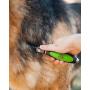 Pet Magasin Professional Grooming Brushes (Pack of 3) Double Sided Brush, Long Tooth Undercoat Dog Rake & De-Matting Comb for Dogs, Cats & Other Animals, Green & Black (DogBrushesTop)