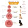 XIAJIE Pet Bed, Fluffy Luxe Soft Plush Round Cat and Dog Bed, Donut Cat and Dog Cushion Bed, Self-Warming and Improved Sleep, Orthopedic Relief Shag Faux Fur Bed Cushion