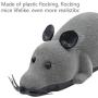 Gray Rat Toy ,Cat Funny Mini RC Wireless Electronic Remote Control Rat Mouse Toy Cat Playing Chew Toys for Cats Pets Mouse Gift(Batteries Not Included)