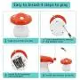 Peffiti Interactive Laser Cat Toy, 360 Degree Automatic Rotating Laser and Realistic Fluttering Butterfly 2 in 1 Chaser Electronic Cat Toy for Indoor Cats, Freely Speed Setting and 3 Timer Setting