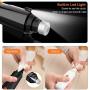 Dog Nail Grinder with LED Light, Pet Nail Trimmer Upgraded 3-Speed Electric Rechargeable Dog Nail Clipper with Wireless Charger Mount, Professional Pet Nail Grinder for Large Medium Small Dog and Cat