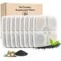 YAMOZOM Cat Fountain Replacement Filter - 8Pcs, Cat Water Fountain Filter,Triple Filtration System Replacement Square Filters for 84oz/2.5L Automatic Cat Fountain Filters Dispenser YAMOZOM Cat Fountain Replacement Filter - 8Pcs, Cat Water Fountain Filter,Triple Filtration System Replacement Square Filters for 84oz/2.5L Automatic Cat Fountain Filters Dispenser