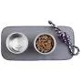 mDesign Premium Quality Microfiber Polyester Pet Food and Water Bowl Feeding Mat for Dogs - Ultra Absorbent Reversible Placemat - Folds for Compact Storage - Small, 2 Pack - Pewter Gray/Ivory mDesign Premium Quality Microfiber Polyester Pet Food and Water Bowl Feeding Mat for Dogs - Ultra Absorbent Reversible Placemat - Folds for Compact Storage - Small, 2 Pack - Pewter Gray/Ivory