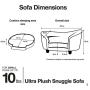 Enchanted Home Pet Ultra Plush Snuggle Bed in Light Pink