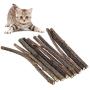 5/10/15/20Pcs Pure Natural Catnip Pet Cat Toy Molar Toothpaste Branch Cleaning Teeth Silvervine Cat Snacks Sticks Pet Supplies,As Show,10Pcs