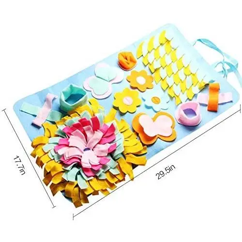 LFOZ Pet Dog Snuffle Mat Pet Sniffing Training Blanket Detachable Fleece Pads Dog Mat Relieve Stress Nosework Puzzle Toy Pet Nose Pad LFOZ Pet Dog Snuffle Mat Pet Sniffing Training Blanket Detachable Fleece Pads Dog Mat Relieve Stress Nosework Puzzle Toy Pet Nose Pad
