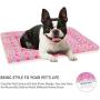 Sunton Ultra Soft Pet-Dog Cat Bed with Cute Prints | Reversible Fleece Crate Bed Mat | Machine Washable Pet Bed Liner