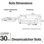 Enchanted Home Pet Dreamcatcher Dog Sofa, 32.5 by 21 by 12-Inch, Caramel