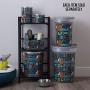 Paw Prints 37591 Word Design Tin Supply Caddy, 5.13'' x 8.38'' x 8''