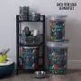 Paw Prints 37591 Word Design Tin Supply Caddy, 5.13'' x 8.38'' x 8''