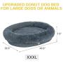 Utotol Donut Dog Bed, Self-Warming Faux Fur Calming Pet Bed Comfortable Round Cuddler Dog Bed for Small/Medium/Large Dogs and Cats Up 40-100 lbs