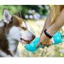 Newthinking Dog Water Bottle for Walking, Portable Dog Water Travel Dispenser with Food Container, Poop Shove and Waste Bag for Pets Outdoor Walking, Hiking, Travel