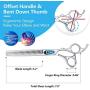 Dog Cat Grooming Straight, Curved, Thinning/Blending/Chunker Scissors Kit, JP-440C Stainless Steel Pet Hair Cutting/Trimming Shears