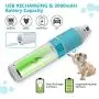 HIRALIY Dog Nail Grinder Upgraded Electric Pet Paw Clipper Trimmer Quiet with 20h Working Time Stepless Speed Regulation Pet Nail Grinder Electric Nail File for Dogs and Cats Weight Less Than 55lb