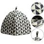Hollypet Self-Warming 2 in 1 Foldable Comfortable Triangle Cat Bed Tent House, Gray