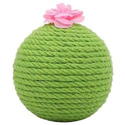 Cat Roly-Poly Scratcher Ball, Cactus Cat Scratcher, Motion Kitten Toy, Cat Treadmill , Interactive Tilting Toys for Cats and Kittens