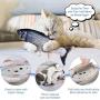 Interactive Fish Kicker cat Toy, Electronic 3D Printed Fish, Realistic Plush Simulation Electric Wagging Fish Cat Toy Catnip Kicker Toys, Funny Pets Pillow Chew Bite Kick Supplies for Cat