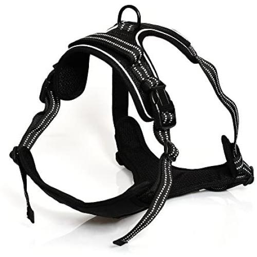 Dog Harness No Pull Pet Harness 3M Reflective Adjustable Outdoor Pet Vest Harness Handle Small Medium Large Dogs Training