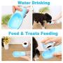iiDesign Dog Water Bottle for Walking, Portable Dog Water Bottles with Drinking and Feeding Function, Dog Travel Water Bottle, Pet Water Bottle for Outdoor Hiking Walking Travel