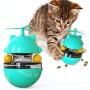 DreamPet 3 in 1 Interactive Whirlwind Cat Toy Snack Ball Toy Chasing Toy for Indoor and Outdoor Tumbler-Shaped Pet Snack Ball with Cat Stick Blue